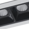 Faretti Modulo a Incasso Controsoffitto Bianco Nero Lucido Led 10 watt Luce Naturale
