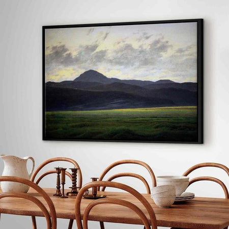 Quadro - Berglandschaft in Böhmen (Caspar David Friedrich)