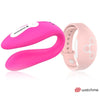 Vibratore di coppia con controllo remoto Watchme Fucsia