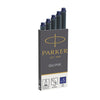 Scatola 5 Cartucce Parker Quink Blu Permanente