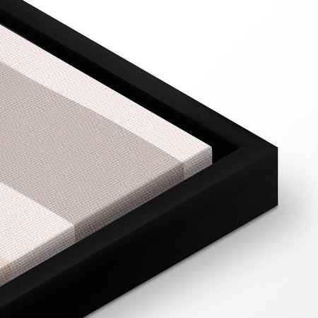 Quadro - Joyful Sky - Yellow Cheerful Stars with a Rainbow Against the Phases of the Moon in a Light Beige Sky Hue