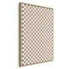 Quadro - Checkerboard Pattern - Brown-White Grid with a Subtle Noise