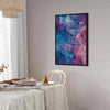 Quadro - Night Flows - Abstract Waves in Shades of Blue and Violet