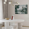 Quadro - View of the Park and Lake Retro Vintage Landscape in Greens