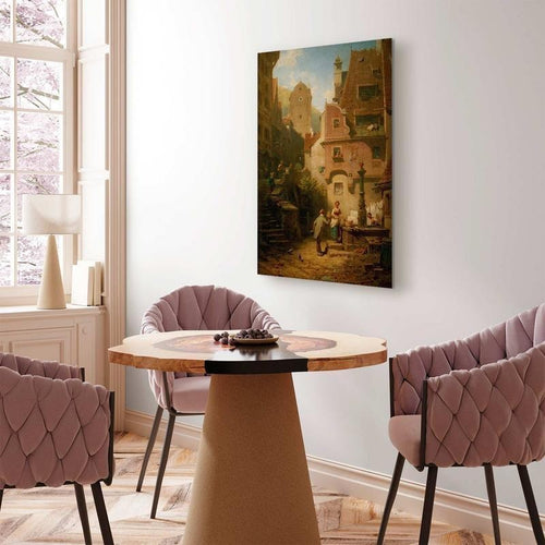 Quadro - Well-Wisher Presenting Flowers (Carl Spitzweg)