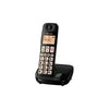 PANASONIC KX-TGE110 (NERO) - TELEFONO CORDLESS - TASTI GRANDI - SUPPORTO HAC