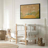 Quadro - Dreamy Traveler - A Cheerful Giraffe Driving a Car on a Sunny Day