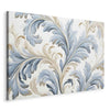 Quadro - Baroque Ornaments in Light Cream-Blue Hues