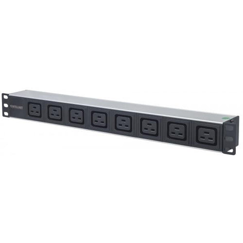 Multipresa montaggio a rack 19'' 1U 8 uscite C19 Spina Italiana