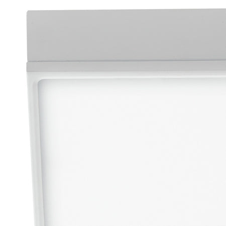 Plafoniera Alluminio Bianco Goffrato Quadrato Incasso Cartongesso Led 22 watt Luce Naturale