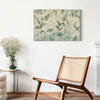 Quadro - Watercolor Botanical Motif Delicate Green-Beige Leaves