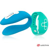 Vibratore di coppia con controllo remoto Watchme Indaco Acqua Marina