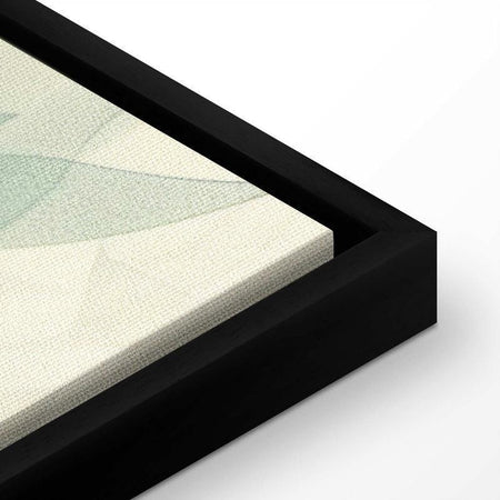 Quadro - Watercolor Botanical Motif Delicate Green-Beige Leaves