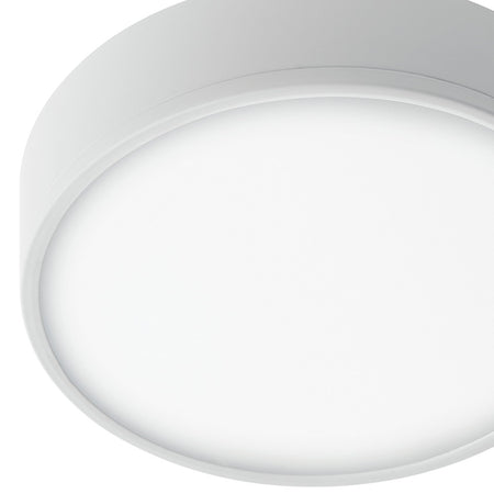 Plafoniera Bianco Goffrato Alluminio Tondo Cartongesso Led 36 watt Luce Naturale