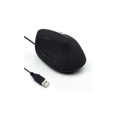 MOUSE USB ERGONOMICO IMPUGNATURA VERT.