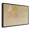 Quadro - Sweet Dreams - Pastel Inscription Surrounded by the Moon and Stars