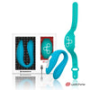 Vibratore di coppia con controllo remoto Watchme Indaco Acqua Marina