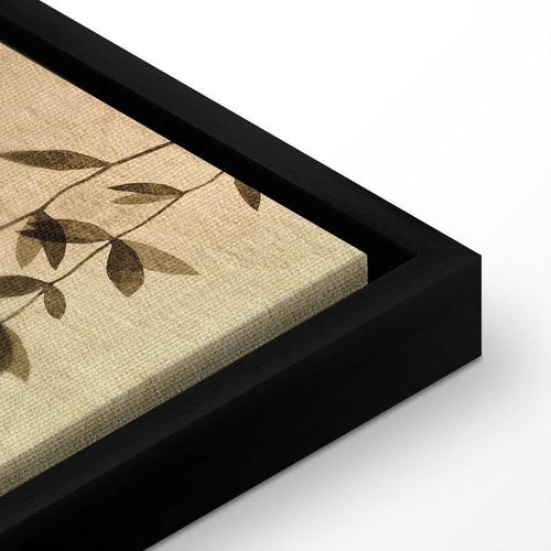 Quadro - Spring Orchard - Hummingbirds Among Tree Branches in Beige Shades
