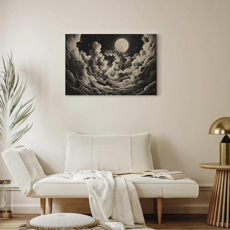 Quadro - Moon and Stars Singing Among the Great Clouds