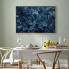 Quadro - Abstract Ornaments Dark Blue Victorian Leaves