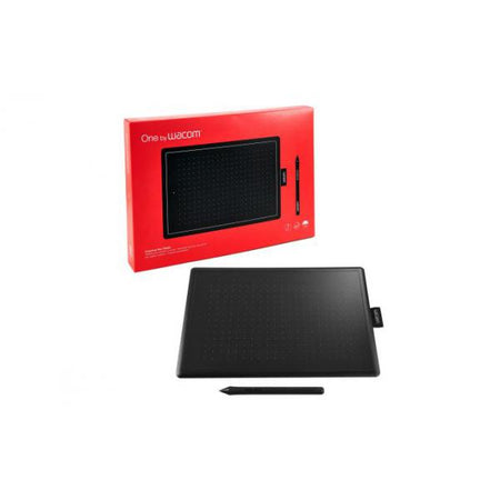 Wacom One by Medium tavoletta grafica Nero, Rosso 2540 lpi [linee per pollice] 216 x 135 mm USB (One by Wacom medium CTL-672)