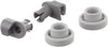 KIT RUOTA CESTELLO LAVASTOVIGLIE BOSCH / ARISTON / INDESIT 2 PZ - LV 34