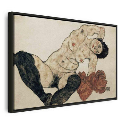 Quadro - Liegender Akt mit gelbem Handtuch (Egon Schiele)
