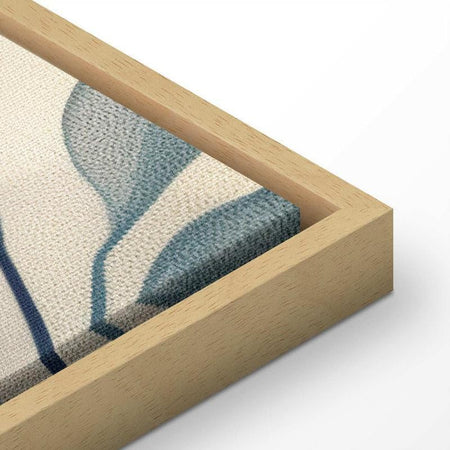 Quadro Delicate foglie blu