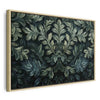 Quadro - Dark Green Victorian Leaves: Botanical Carved Composition