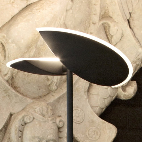 Piantana moderna Gea Luce PING PONG GPIN01 LED alluminio vetro lampada terra