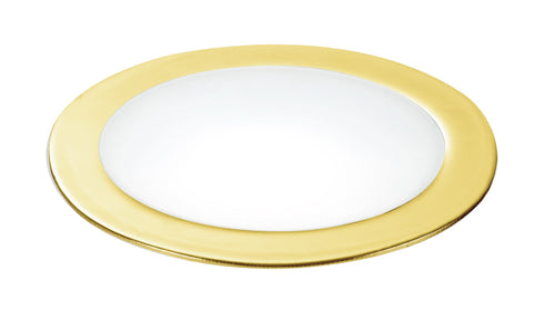 Faretto Incasso Oro Tondo Alluminio Cartongesso Led 5 watt Luce Naturale