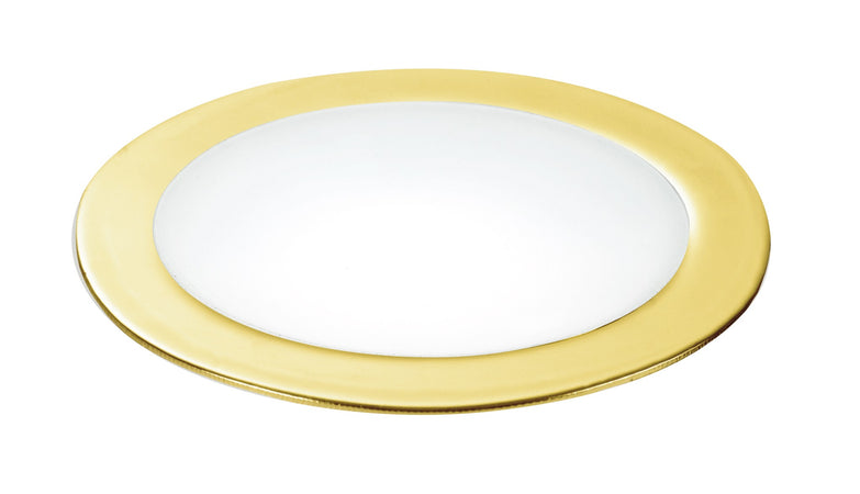 Faretto Incasso Oro Tondo Alluminio Cartongesso Led 5 watt Luce Naturale