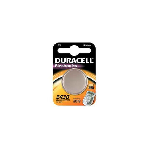 Batteria al Litio Duracell Lithium bottone CR2430 - 3.0V - 1 Pezzo