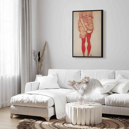 Quadro - Stehende Frau in Rot