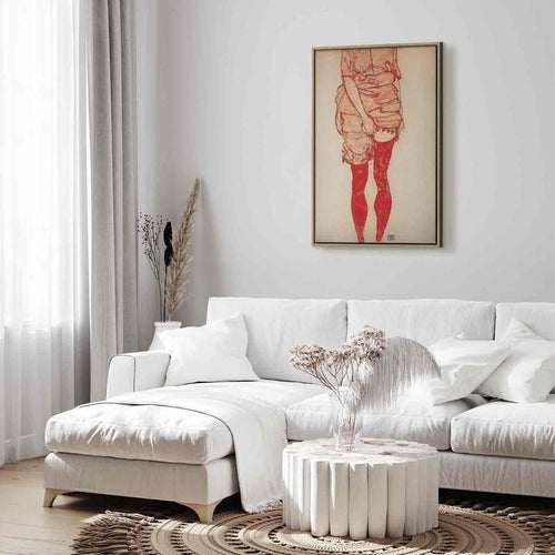 Quadro - Stehende Frau in Rot