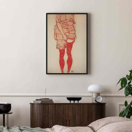 Quadro - Stehende Frau in Rot