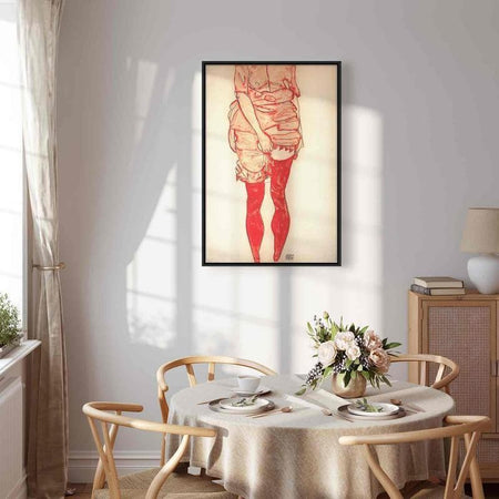 Quadro - Stehende Frau in Rot