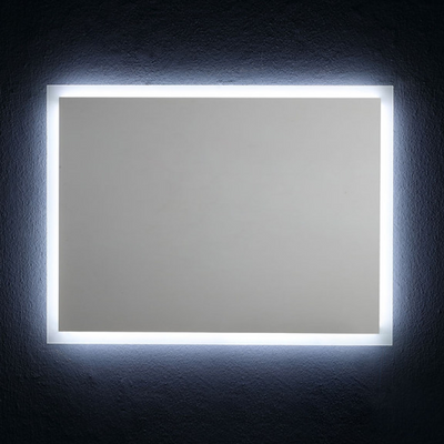 Specchio da Bagno Reversibile con Retroilluminazione Perimetrale a Led 80x60cm