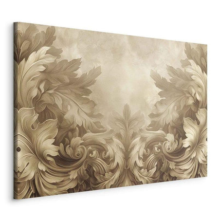 Quadro - Carved Baroque Ornaments Rich Composition in Sepia Colors
