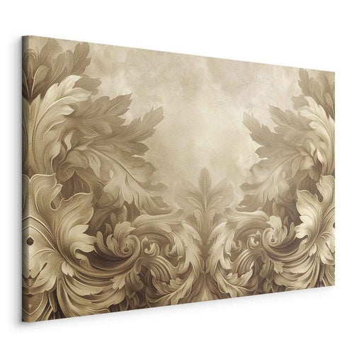 Quadro - Carved Baroque Ornaments Rich Composition in Sepia Colors