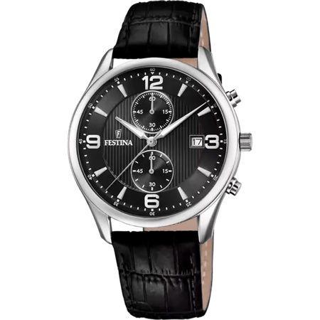 FESTINA - OROLOGIO UOMO TIMELESS CRONOGRAFO NERO
