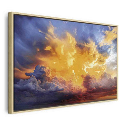 Quadro - Beautiful Sunset - Clouds in Warm Shades