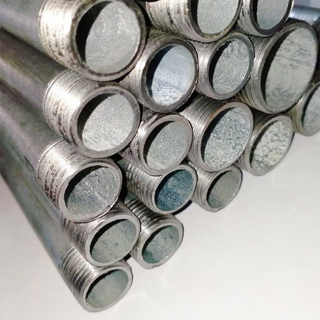 Tubo in acciaio zincato barra da 6mt ( 2x3mt ) per condotte di acqua gas e aria