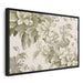 Quadro - Retro Vintage Flowers in Delicate Cream and Green Colors