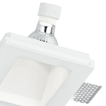 Faretto a Incasso Scomparsa Gesso Verniciabile Controsoffittatura GU10