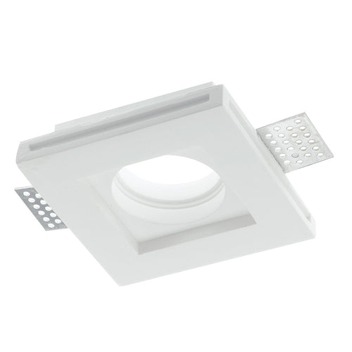 Incasso Scomparsa Cotrosoffitto Faretto Quadrata Gesso Verniciabile GU10