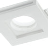 Incasso Scomparsa Cotrosoffitto Faretto Quadrata Gesso Verniciabile GU10