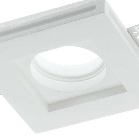 Incasso Scomparsa Cotrosoffitto Faretto Quadrata Gesso Verniciabile GU10