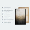 Quadro - Alphabet at the Zoo - Joyful Animals and Their Names on a Beige Background