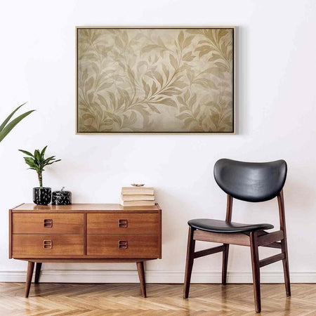Quadro Foglie rampicanti beige